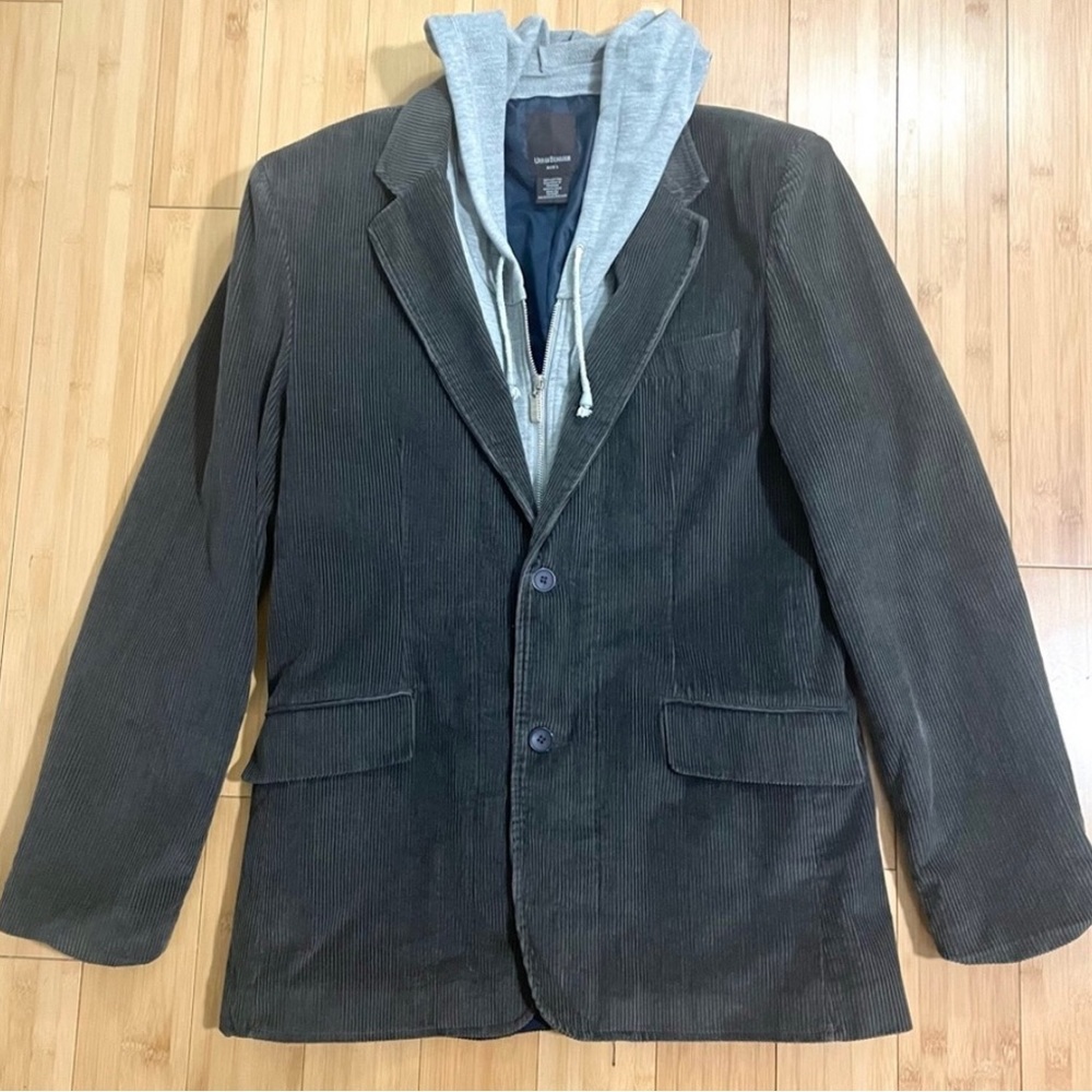 Urban Behavior Corduroy Jacket with Hoodie Size Large